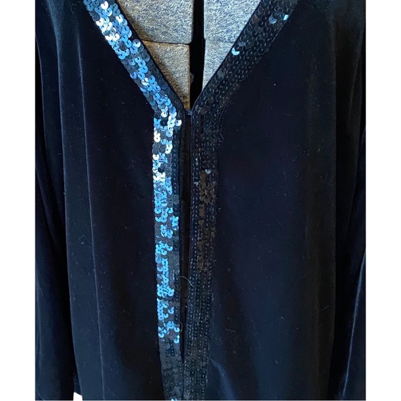 Velvet/sequin cardigan. EUC - Picture 5 of 8